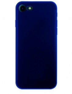 Funda Gel Silicona Liso Azul para Apple iPhone SE (2022)