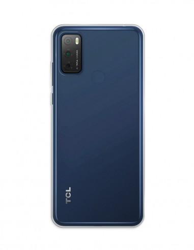 Funda Gel Silicona Liso Transparente para TCL 20Y