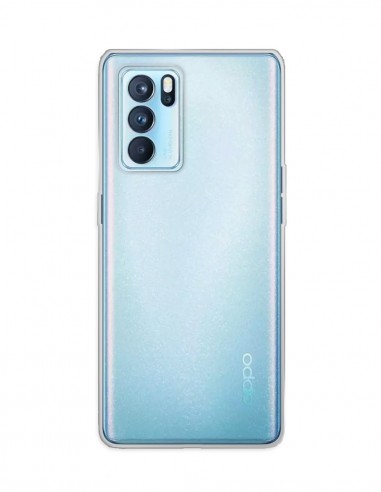 Funda Gel Silicona Liso Transparente para Oppo Reno 6 Pro