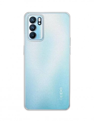 Funda Gel Silicona Liso Transparente para Oppo Reno 6