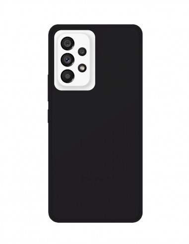 Funda Gel Silicona Liso Negro para Samsung Galaxy A53 5G