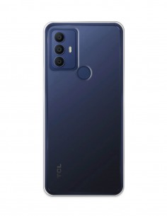 Funda Gel Silicona Liso Transparente para TCL 30E