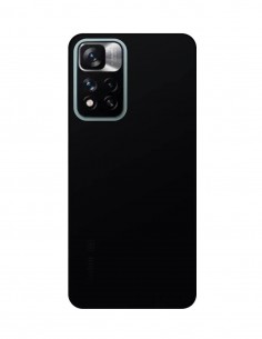 Funda Gel Silicona Liso Negro para Xiaomi Redmi Note 11 Pro