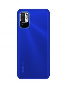Funda Gel Silicona Liso Azul para Xiaomi Redmi Note 10 5G