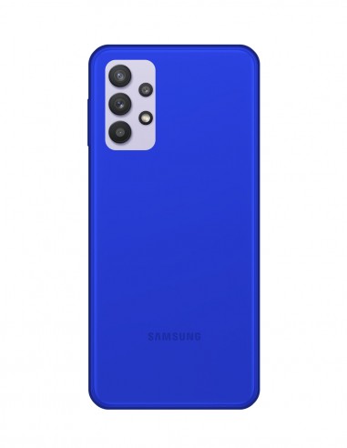 Funda Gel Silicona Liso Azul para Samsung Galaxy A32 4G