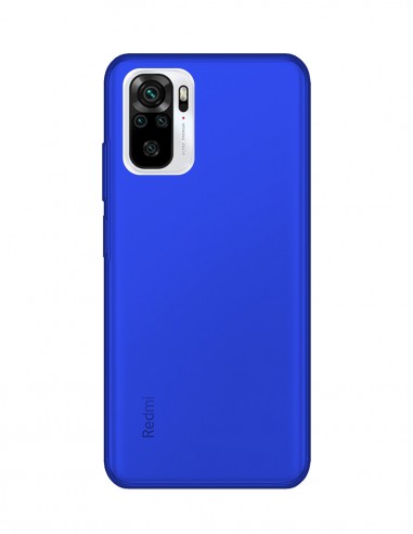 Funda Gel Silicona Liso Azul para Xiaomi Redmi Note 10