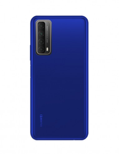 Funda Gel Silicona Liso Azul para Huawei P Smart (2021)