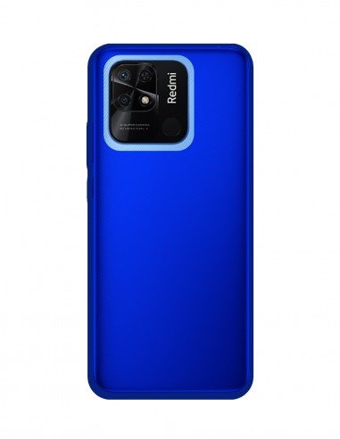 Funda Gel Silicona Liso Azul para Xiaomi Redmi 10C