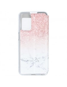 Funda Libro con Ventana Diseño corazones para Oppo Reno 4Z 5G