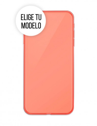 Funda Gel Silicona Liso Rojo para...