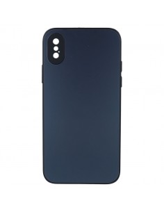 Funda Metalizada con Cubrecámara para iPhone X