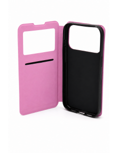 Funda con ventana decorada...