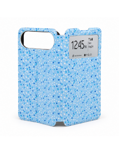 Funda con ventana decorada...