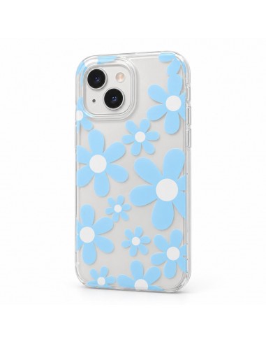 Funda floral iridiscente con flores...