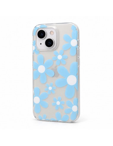 Funda floral iridiscente con flores...