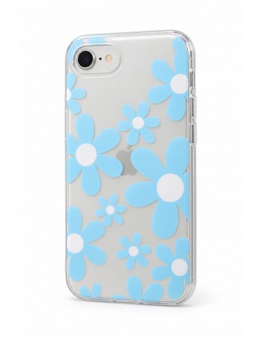 Funda floral iridiscente con flores...