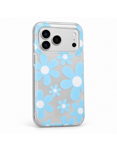 Funda floral iridiscente con flores...