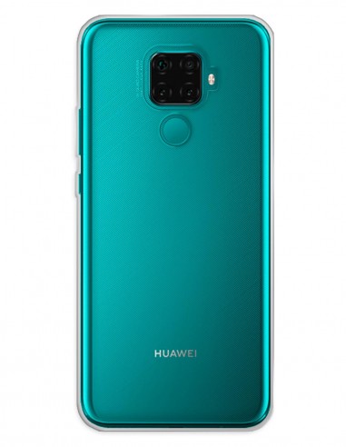 Funda Gel Silicona Liso Transparente para Huawei Mate 30 Lite
