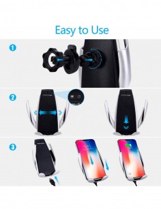 Soporte - Cargador de Coche Inalámbrico con Sensor Inteligente 2