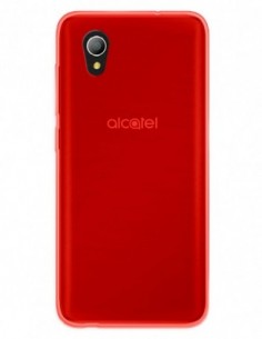 Funda Gel Silicona Liso Rojo para Alcatel 1