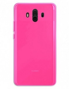 Funda Gel Silicona Liso Rosa para Huawei Mate 10