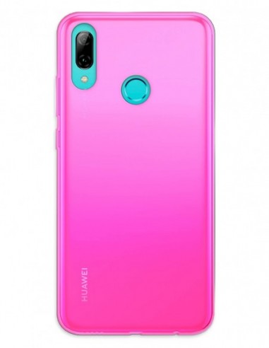 Funda Gel Silicona Liso Rosa para Huawei P Smart (2019)