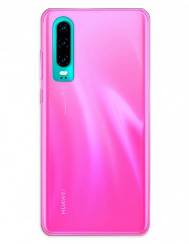 Funda Gel Silicona Liso Rosa para Huawei P30