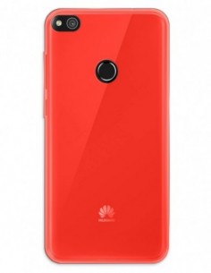 Funda Gel Silicona Liso Rojo para Huawei P8 Lite (2017)