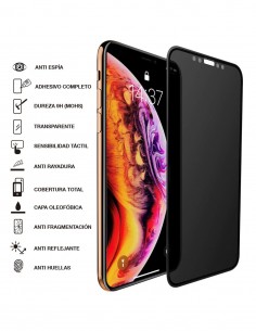Cristal Templado Antiespia Negro para Apple iPhone 8 Plus