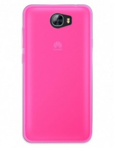 Funda Gel Silicona Liso Rosa para Huawei Y5-2