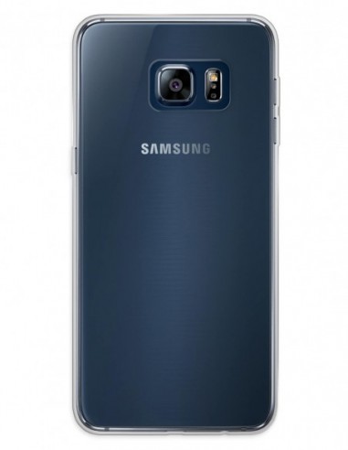 Funda Gel Silicona Liso Transparente para Samsung Galaxy S6 Edge Plus