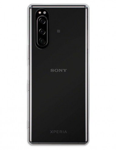 Funda Gel Silicona Liso Transparente para Sony Xperia 5